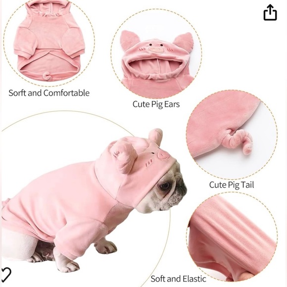 NACOCOPig Dog Costume-Pet... - Picture 3 of 7
